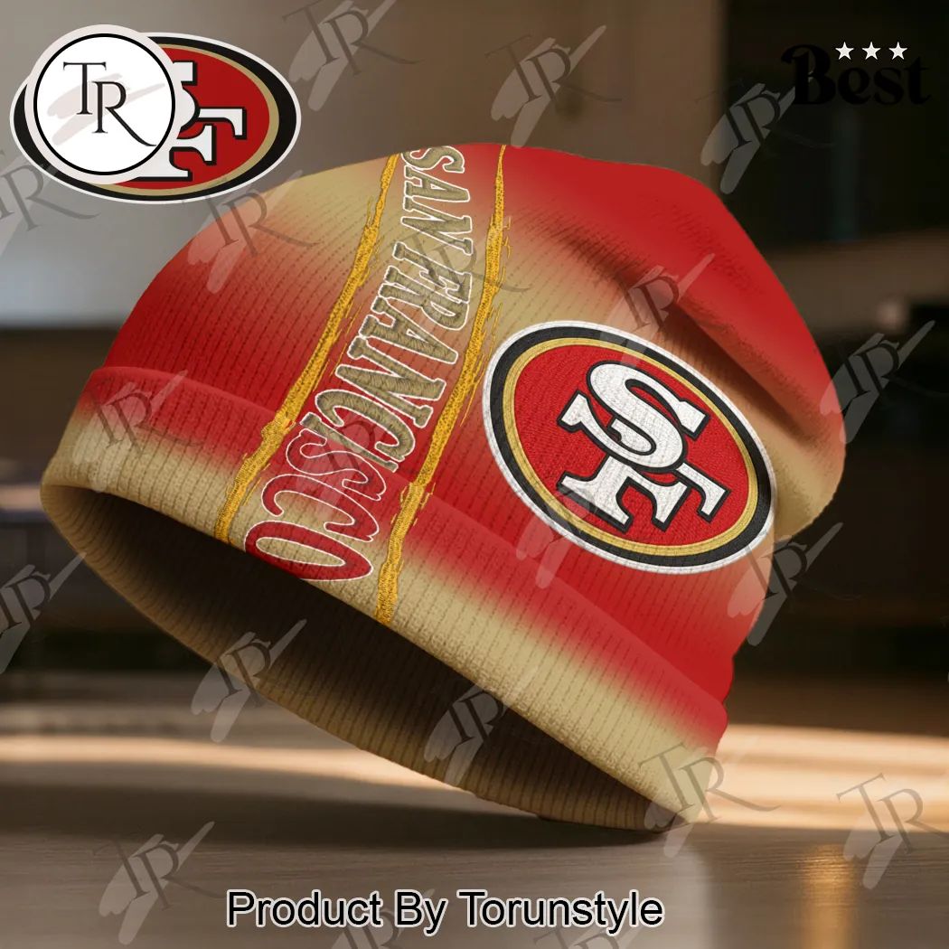 San Francisco 49ers Official NFL Premium Beanie Hat San Francisco 49ers Official NFL Premium Beanie Hat