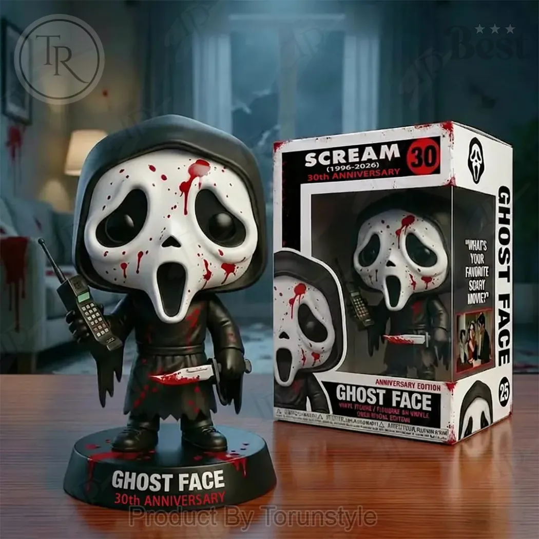 Scream Ghost Face 30th Anniversary Blood Splatter Collectible Vinyl Figure Scream Ghost Face 30th Anniversary Blood Splatter Collectible Vinyl Figure