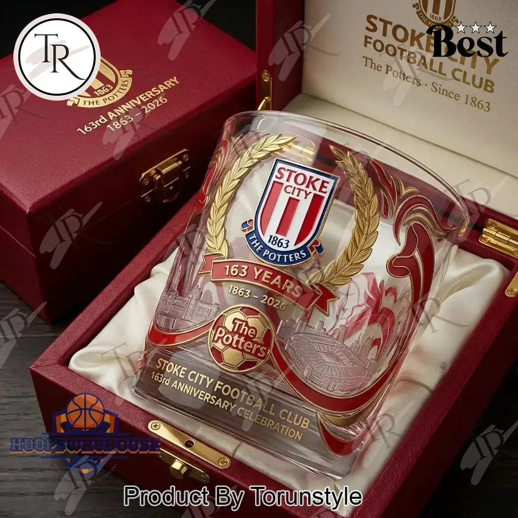 Stoke City Football Club 163rd Anniversary Commemorative Premium Whiskey Glass Stoke City Football Club 163rd Anniversary Commemorative Premium Whiskey Glass