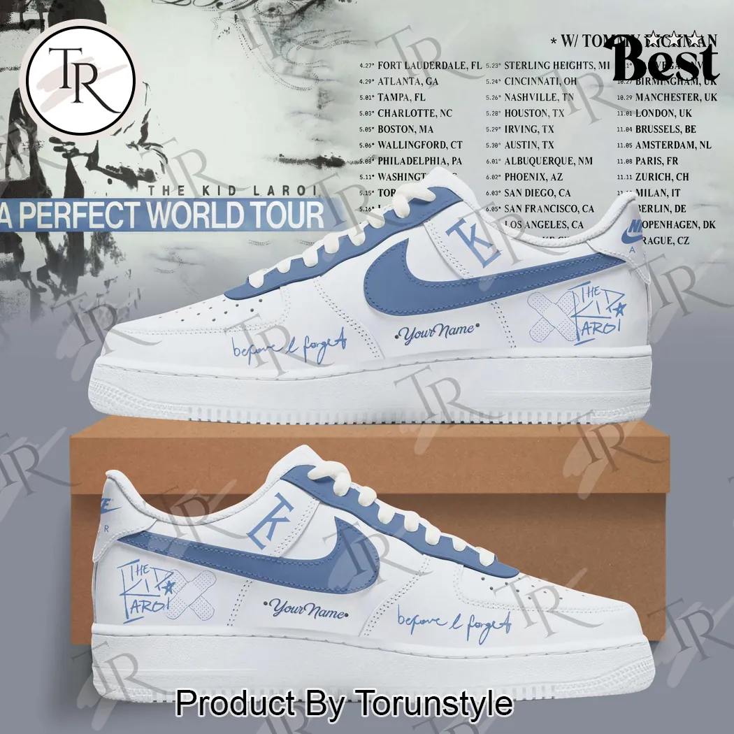 The Kid LAROI A Perfect World Tour Personalized Shoes The Kid LAROI A Perfect World Tour Personalized Shoes