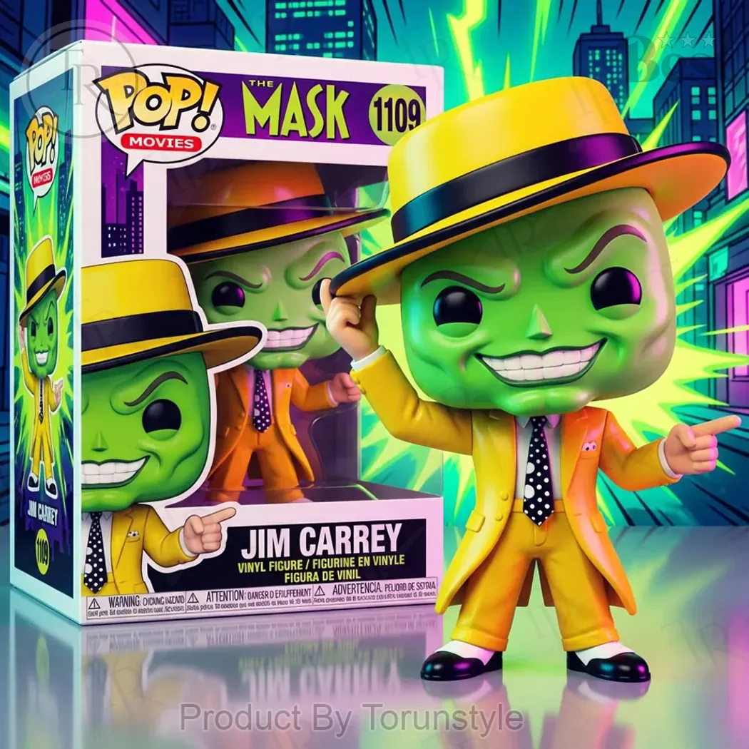 The Mask Jim Carrey Pop! Movies 1109 Collectible Vinyl Figure The Mask Jim Carrey Pop! Movies 1109 Collectible Vinyl Figure