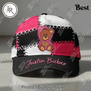 Justin Bieber Drew House Patchwork Embroidered Bear Baseball Cap