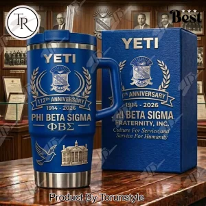 YETI Phi Beta Sigma 112th Anniversary 1914-2026 Handled Tumbler