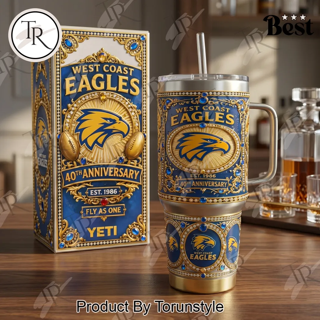 Yeti West Coast Eagles 40th Anniversary Commemorative Handle Tumbler Yeti West Coast Eagles 40th Anniversary Commemorative Handle Tumbler