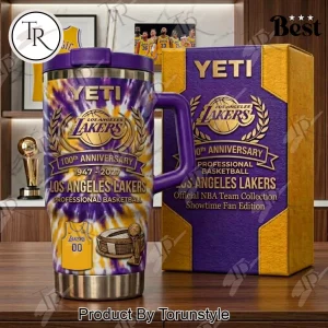 Los Angeles Lakers 100th Anniversary NBA Professional Yeti Tumbler