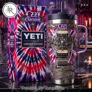 Ozzy Osbourne Prince of Darkness Heavy Metal 3D Guitar Custom Insulated 40oz Tumbler