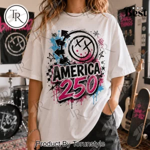 Blink-182 America 250 Years Of Freedom Punk Rock Graphic T-Shirt