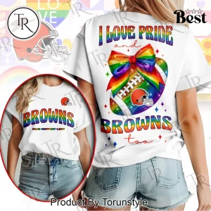 Cleveland Browns LGBT Pride Month Rainbow Unisex Graphic Tee Shirt