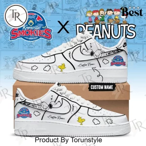 Peanuts Snoopy Knoxville Smokies Personalized AF1 Style Sneakers