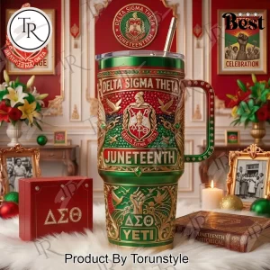 Delta Sigma Theta DST Juneteenth Celebration Commemorative Luxury 3D 40oz Tumbler