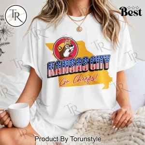 Kansas City Chiefs Buc-ees Patriotic Missouri Map Retro Game Day Graphic T-Shirt