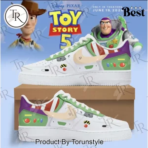 Buzz Lightyear Toy Story 5 Custom Edition Premium Fashion Air Force 1 Shoes