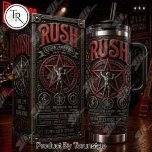 Rush Legendary Trio Collector’s Edition Insulated Handled Tumbler