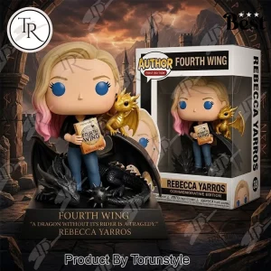 Rebecca Yarros Fourth Wing Commemorative Edition Deluxe with Dragons Funko Pop Figure