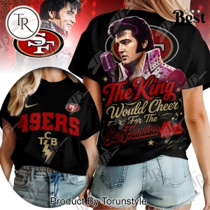 San Francisco 49ers Elvis Presley The King Iconic Fandom Women’s T-Shirt