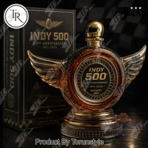Indy 500 110th Anniversary Limited Edition Winged Wheel Luxury Whiskey Bottle