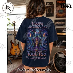 Tool Band America 250 Years of Freedom Psychedelic Graphic T-Shirt