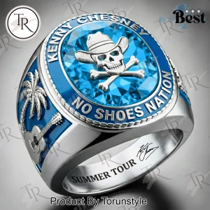 Kenny Chesney No Shoes Nation Premium Blue Gemstone Ring