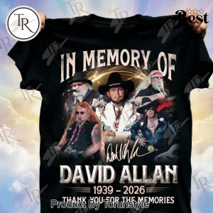 Premium David Allan Coe In Memory Of 1939-2026 Commemorative T-Shirt