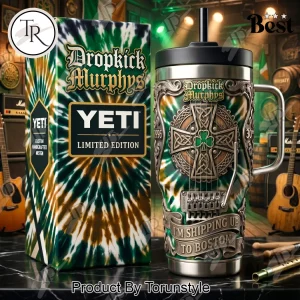 Dropkick Murphys Shipping Up To Boston Celtic Shamrock Custom 3D Embossed Stainless Steel Travel Mug 40oz Tumbler