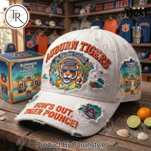 Auburn Tigers Summer Pounce Party Distressed Baseball Cap