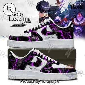 Solo Leveling Arise Anime Cosplay Personalized Purple Lightning Air Force 1 Shoes