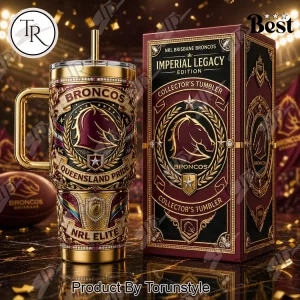 Brisbane Broncos NRL Imperial Legacy Premium Gold Collector’s Tumbler