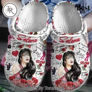 Selena Quintanilla Como La Flor Floral Fan Clogs
