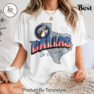 Dallas Cowboys Buc-ees Texas Patriotic American Flag Game Day Graphic T-Shirt