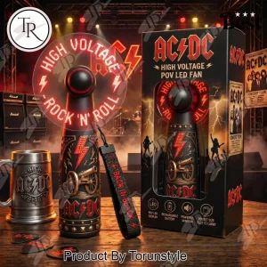 AC/DC High Voltage POV LED Rechargeable Hand Fan