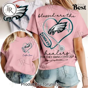 Philadelphia Eagles Nurse Stethoscope Heart Inspirational T-Shirt