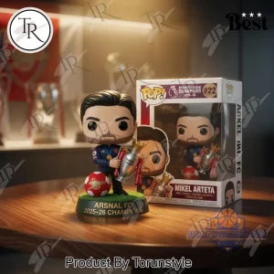 Arsenal FC Mikel Arteta Premier League Champions 2025-26 Official Funko Pop Figure