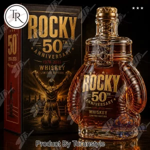 Rocky 50th Anniversary 1976-2026 Limited Edition Boxing Glove Whiskey Bottle