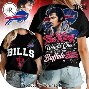 Buffalo Bills Elvis Presley “The King Would Cheer” Women’s Fan T-Shirt