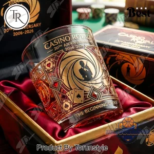James Bond Casino Royale 20th Anniversary 2006-2026 Commemorative Whiskey Glass