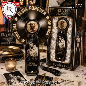 Elvis Presley The King of Rock ‘n’ Roll Premium LED Hand Fan