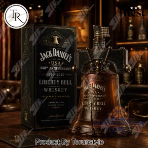 Jack Daniel’s USA 250th Anniversary Liberty Bell Limited Edition Collector’s Whiskey Bottle