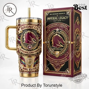 Brisbane Broncos NRL Imperial Legacy Premium Gold Collector’s Tumbler