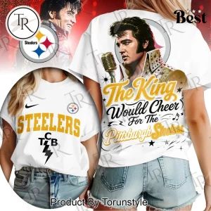 Pittsburgh Steelers Elvis Presley “The King” Women’s Fan Graphic T-Shirt
