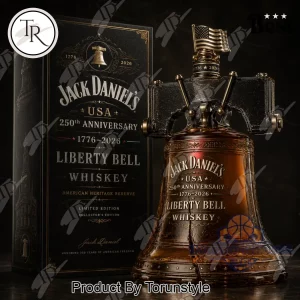 Jack Daniel’s USA 250th Anniversary Liberty Bell Limited Edition Collector’s Whiskey Bottle