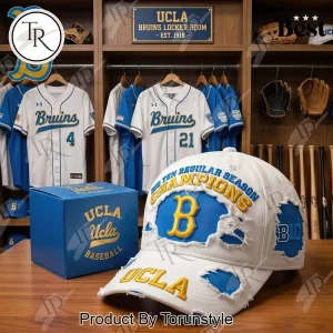 UCLA Bruins Baseball Big Ten Champions Distressed Baseball Cap
