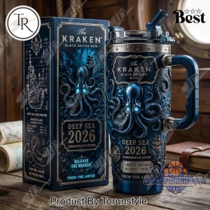 The Kraken Deep Sea 2026 Commemorative Edition 3D Embossed Octopus Insulated Tumbler