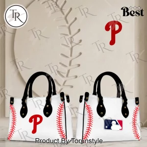 Philadelphia Phillies Women’s Baseball Stitch White Handbag