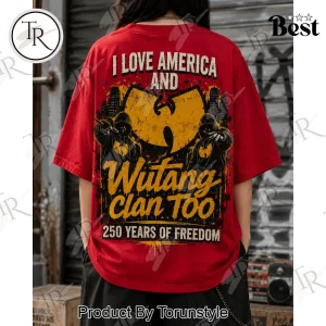 Wu-Tang Clan America 250 Years of Freedom Vintage Red Hip Hop T-Shirt