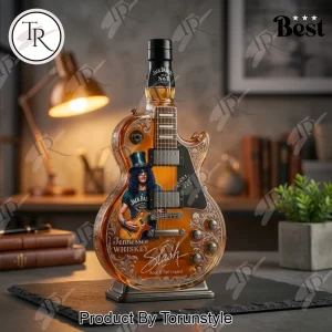 Jack Daniel’s Old No 7 Slash Signature Rock and Roll Barware Whiskey Bottle