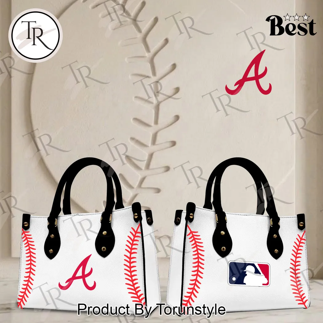 Atlanta Braves Baseball Stitch Women’s Handbag Atlanta Braves Baseball Stitch Women’s Handbag