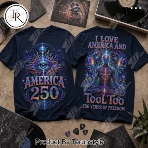 Tool Band America 250 Years of Freedom Psychedelic Graphic T-Shirt