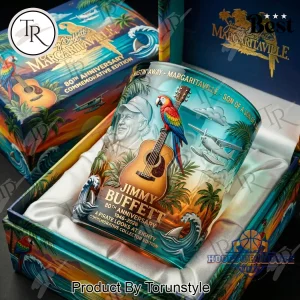 Jimmy Buffett Margaritaville 80th Anniversary Limited Edition Sculpted Whiskey Glass