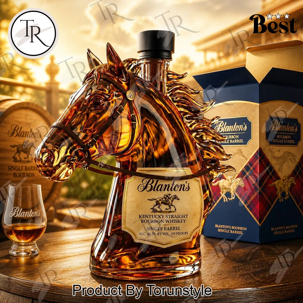 Blanton’s Horse Head Premium Bourbon Whiskey Bottle Blanton’s Horse Head Premium Bourbon Whiskey Bottle