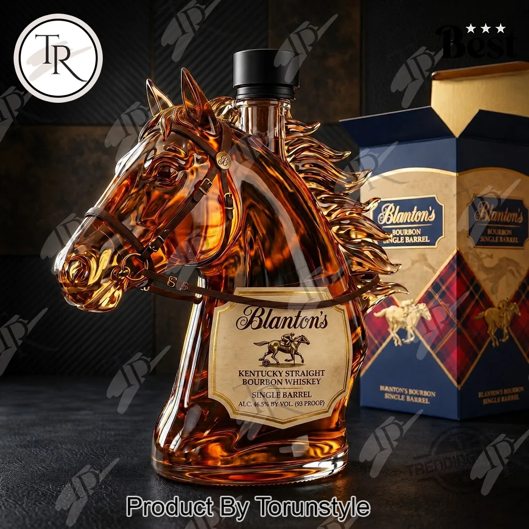 Blanton’s Horse Head Premium Bourbon Whiskey Bottle Blanton’s Horse Head Premium Bourbon Whiskey Bottle
